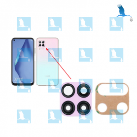 Linsen der Kamera hinten & Frame - Rosa  (Sakura Pink) - Huawei P40 lite (JNY-LX1)