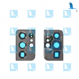 Camera Lens with frame - GH98-46265A - Noir (Phantom Black) - Galaxy S21 Ultra 5G (G998) - oem