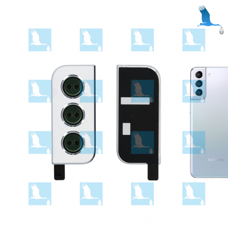 Camera lens with frame - GH98-46213C - Argent (Phantom Silver) - Galaxy S21+ 5G (G996) - ori