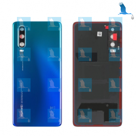 Battery cover - Backcover - 02352NMN - Blu (Aurora Blue) - Huawei P30 (ELE-L29) - fog