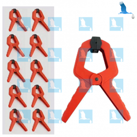 Pince 825A - Jeu de 10 pièces - Longueur 60mm - Plage de règles de serrage 0 à 25mm - Force de serrage 1,5Kg Pince 825A - Jeu de 10 pièces - Longueur 60mm - Plage de règles de serrage 0 à 25mm - Force de serrage 1,5Kg