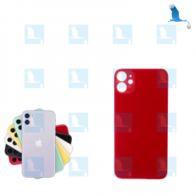 Vitre arrière de couverture - Grande ouverture - Rouge - iPhone 11 Vitre arrière de couverture - Grande ouverture - Rouge - iPhone 11