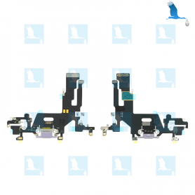 Charging port flex - 821-02037-A - Purple - iPhone 11 (A2221) - original - qor