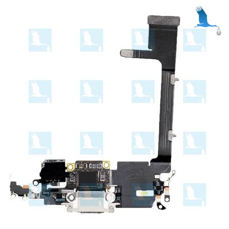 Charging Port Flex Assembly - 821-02140-A - White - iPhone 11 Pro