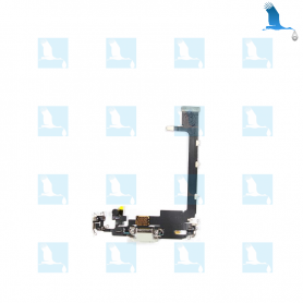 Charging port flex with circuit board - 821-02140A - Argent - iPhone 11 Pro Max - ori