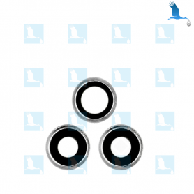 Lentille camera arrière + support - Argent - iPhone 11ProMax - oem