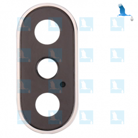 copy of Rear Camera Lens With Frame - Silver Border - iPX - QON