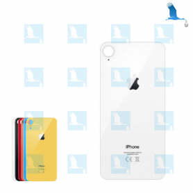 Vitre arrière - Blanc - Grand orifice - iPhone XR - oem Vitre arrière - Blanc - Grand orifice - iPhone XR - oem