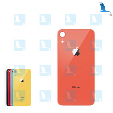 Vitre arrière - Coral - Grand orifice - iPhone XR - oem