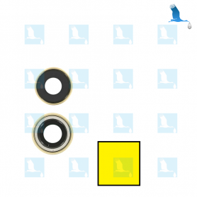 Rear Camera Lens with Frame Yellow - iPXR - QON
