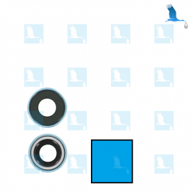 Rear Camera Lens with Frame Blue - iPXR - QON