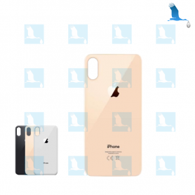 Vitre arrière - Grand orifice - Or - iPhone XS - oem Vitre arrière - Grand orifice - Or - iPhone XS - oem