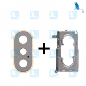 Rear Camera Lens With Frame & Gasket - Golde - iPXS - QON