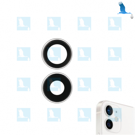 Camera lens with frame - Bianco - iPhone 12 (A2403) / 12 Mini (A2399) - ori