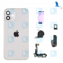 Rückschale mit Kleinteilen vormontiert + NFC - Weiss - iPhone 12 (A2403) - oem