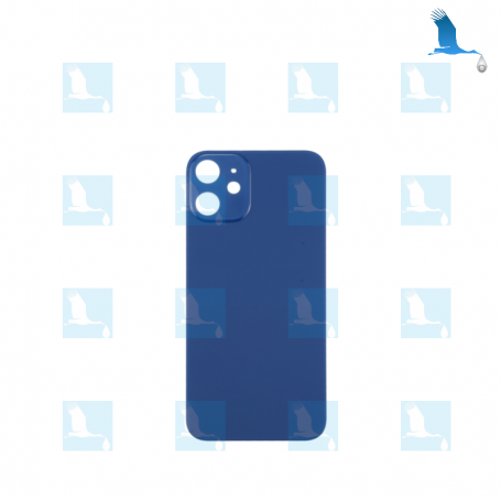 Vitre arrière - Grand orifice - Bleu (Pacific Blue) - iPhone 12 Pro - oem