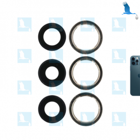 Camera lens + Frame - Blu - iPhone 12 Pro - ori Camera lens + Frame - Blu - iPhone 12 Pro - ori