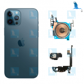 Alloggiamento completo + piccole parti  - Blu - iPhone 12 Pro Max - oem Alloggiamento completo + piccole parti  - Blu - iPhone 12 Pro Max - oem