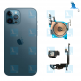 Frame complete + small parts  - Blue - iPhone 12 Pro Max - oem