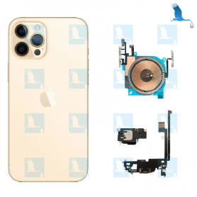 Châssis complet + Petites pièces - Or - iPhone 12 Pro Max - oem