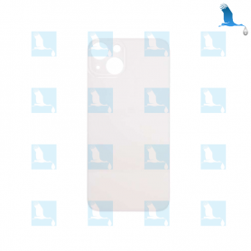 Vitre arrière - Grand orifice - Blanc (Starlight) - iPhone 13 mini - oem