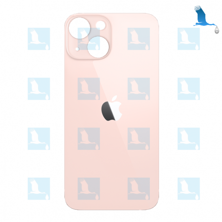 Vitre arrière - Grand orifice - Rose - iPhone 13 mini - oem