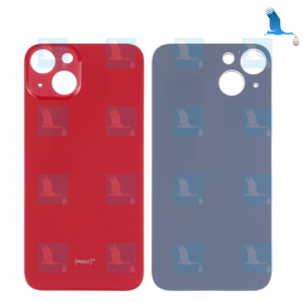 Vitre arrière - Grand orifice - Rouge - iPhone 13 - oem