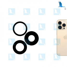 Lentille de camera - set 3 pieces avec sticker - iPhone 13 Pro & 13 ProMax - oem Lentille de camera - set 3 pieces avec sticker - iPhone 13 Pro & 13 ProMax - oem