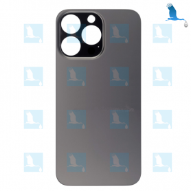 Back cover glass  - Big hole - Graphite - iPhone 13 Pro Max - oem Back cover glass  - Big hole - Graphite - iPhone 13 Pro Max - oem
