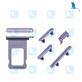 SIM Card + Side buttons - Lila - iPhone 11 (A2221) - original - qor