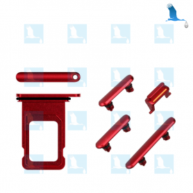 SIM Card + Side buttons - Rot - iPhone 11 (A2221) - original - qor