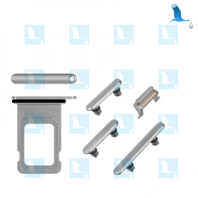 SIM Card + Side buttons - Weiss - iPhone 11 (A2221) - original - qor