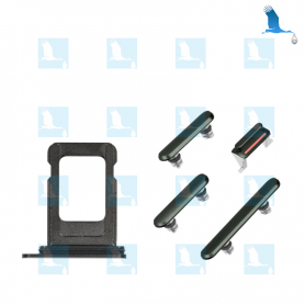 Support carte SIM double + Boutons - Vert - iPhone 11 / 11Pro / 11ProMax Support carte SIM double + Boutons - Vert - iPhone 11 / 11Pro / 11ProMax