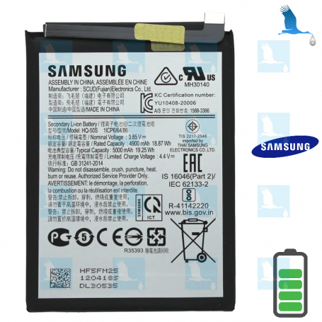 Batterie HQ-50s - GH81-20119A / GH81-21239A / GH81-21636A - 3,85V - 5000mAh - Galaxy A02s (SM-A025F) - original