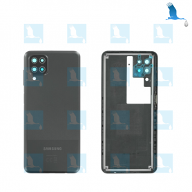 Back cover - GH82-24487A - Black - Galaxy A12 (A125F/A127F) - original Back cover - GH82-24487A - Black - Galaxy A12 (A125F/A127F) - original