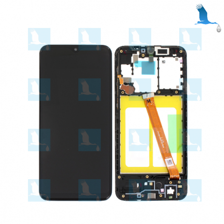 LCD + Chassis - Noir - GH82-20229A/GH82-20186A - Galaxy A20e (SM-A202F)