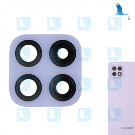 A22 - Lentille camera arrière avec sticker - GH64-08474C - Violet - Galaxy A225 (4G) - ori A22 - Lentille camera arrière avec sticker - GH64-08474C - Violet - Galaxy A225 (4G) - ori