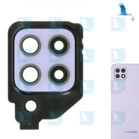 A22 - Lentille camera arrière avec support et sticker - GH64-08474C - Violet - Galaxy A225 (4G) - ori A22 - Lentille camera arrière avec support et sticker - GH64-08474C - Violet - Galaxy A225 (4G) - ori
