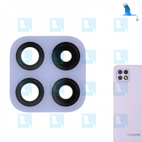 A22 (5G) - Lentille camera arrière avec sticker - GH81-20710A - Violet - Galaxy A226 (5G) - ori A22 (5G) - Lentille camera arrière avec sticker - GH81-20710A - Violet - Galaxy A226 (5G) - ori