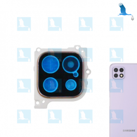 A22 (5G) - Lentille camera arrière avec support et sticker - GH81-20706A - Violet - Galaxy A226 (5G) - ori A22 (5G) - Lentille camera arrière avec support et sticker - GH81-20706A - Violet - Galaxy A226 (5G) - ori
