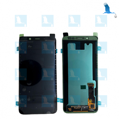 A6+ LCD & Touchscreen - Schwarz - GH97-21878A/GH9721907A - A6+ 2018 A605F - original - qor