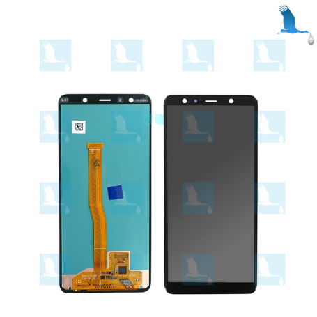 LCD - GH96-12078A - Schwarz - Samsung Galaxy A7 (2018) A750F - original - qor