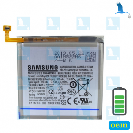 Battery - 3700mAh - EB-BA905ABU - GH82-20346A , GH82-21089A - Samsung A80 (A805) / A90 (A908) - oem