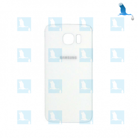 Back cover - GH82-09548B - GH82-09706B - Blanc - Samsung S6 (SM-G920) - original - qor