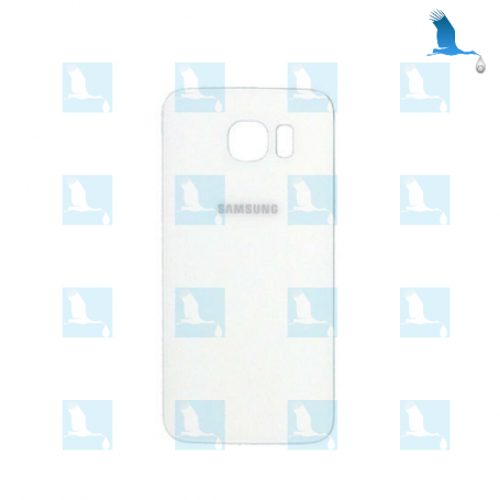 Back cover - GH82-09548B - GH82-09706B - Blanc - Samsung S6 (SM-G920) - original - qor