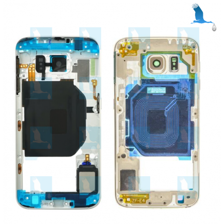 Middle frame - GH96-08583C - Or - Samsung S6 (SM-G920)