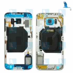 Middle frame - GH96-08583D - Blue -  Samsung S6 (SM-G920) Middle frame - GH96-08583D - Blue -  Samsung S6 (SM-G920)