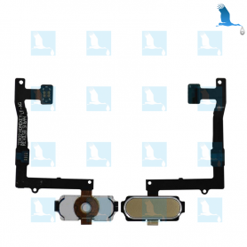 Home Button With Flex Cable - Gold - S6 Edge - QON