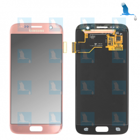 LCD & Ecran tactile - GH97-18523E,GH97-18761E - Rose - Samsung S7 (SM-G930) - original - qor LCD & Ecran tactile - GH97-18523E,GH97-18761E - Rose - Samsung S7 (SM-G930) - original - qor