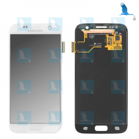 LCD & Écran Tactile - GH97-18523D - Blanc - Samsung S7 (SM-G930) - original - qor LCD & Écran Tactile - GH97-18523D - Blanc - Samsung S7 (SM-G930) - original - qor